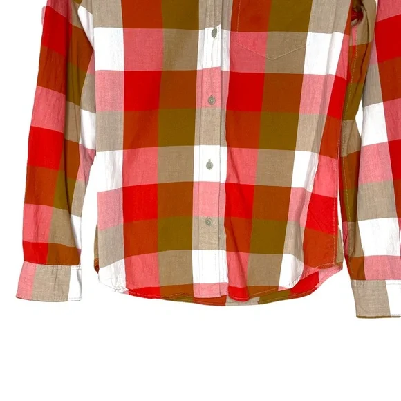 Filson Plaid Button Down Shirt Size Small Lightweight 100% Cotton Fall Western - Picture 3 of 6